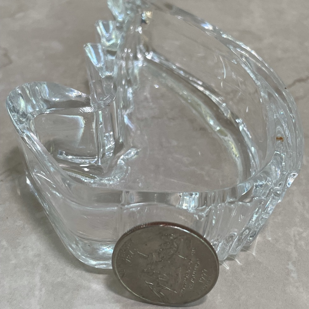 ✨3 for $15 Vintage Heavy Duck Crystal Ashtray, bundle 3 ashtrays for 15$🔥🔥 - Picture 4 of 4